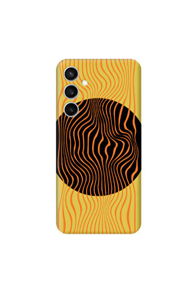 Other Samsung S24 Plus Trapezoidal lines Yellow Colored Silicone TPU Θήκη