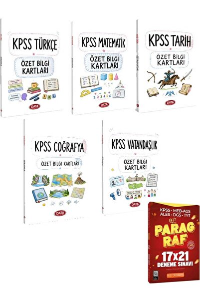 Anla Kazan Yayınları Data Yayınları KPSS Türkçe+Matematik+Tarih+Coğrafya+Vata...