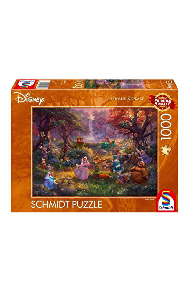 Schmidt Puzzle 1000 de piese - Disney - Robin Hood, Thomas Kinkade
