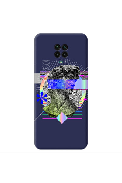Other Xiaomi Redmi Note 9 Pro Statue pixels Dark blue Colored Silicone TPU Θήκη