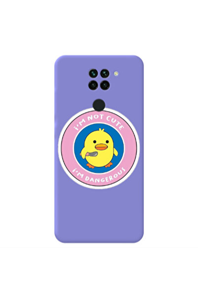 Other Xiaomi Redmi Note 9 I m dangerus Purple Colored Silicone TPU Θήκη
