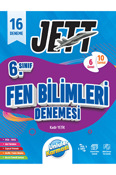 Ünlüler Karması Yayınları ÜNLÜLER KARMASI 6.SINIF FEN BİLİMLERİ JETT 16'LI BR...