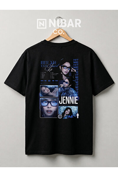 Grafftee Clothing Tricou unisex din bumbac cu imprimeu Blackpink Jennie |   Ț...