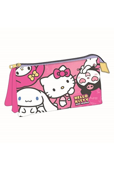 MC Micostore Penar neechipat Cerda Hello Kitty, 1 fermoar, 3 compartimente, 2...