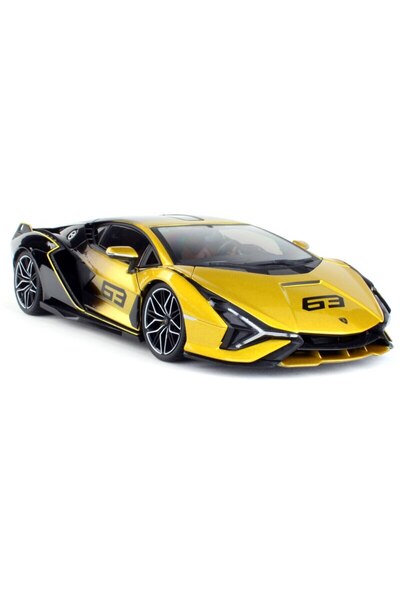 BBURAGO Macheta Lamborghini Sian (auriu/negru) -1/18