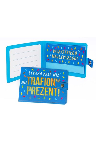 OEM Portofel tip plic pentru bani, husă Lepsza, card, ștanțare la cald, 11x8 cm