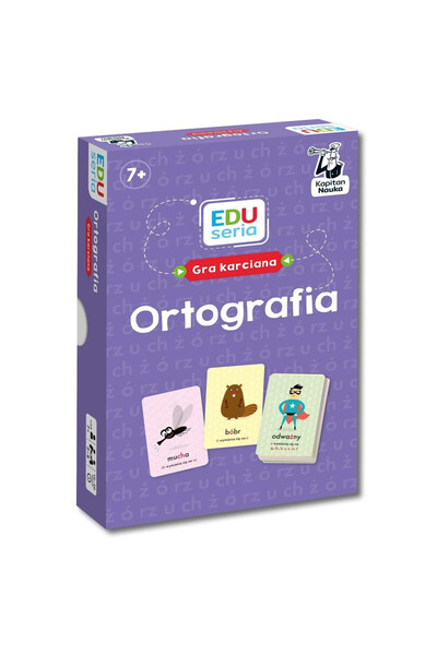 OEM Kapitan Nauka EDUseria Ortografie joc de cărți educativ 110 cărți 7+