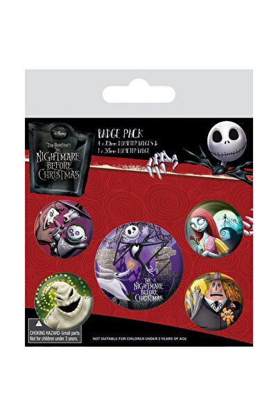 OEM Insigne cu personaje din Nightmare Before Christmas - Set de 5 bucăți