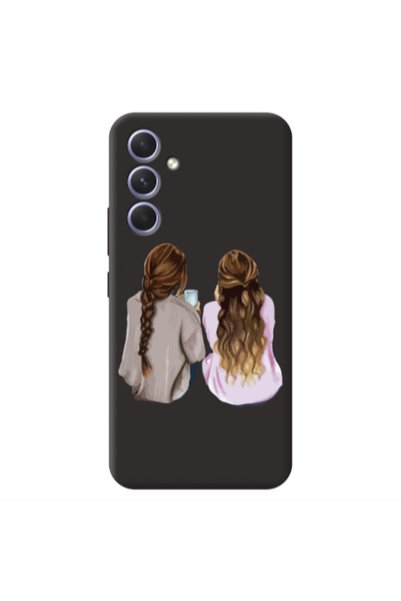 Other Samsung A55 Friends Black Colored Silicone TPU Θήκη