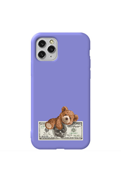 Other Apple iPhone 11 Pro Money Style Purple Colored Silicone TPU Θήκη