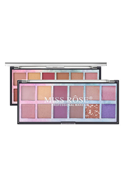 MISS ROSE Παλέτα σκιών ματιών 12 χρωμάτων 180γρ - χρώμα: # 2
