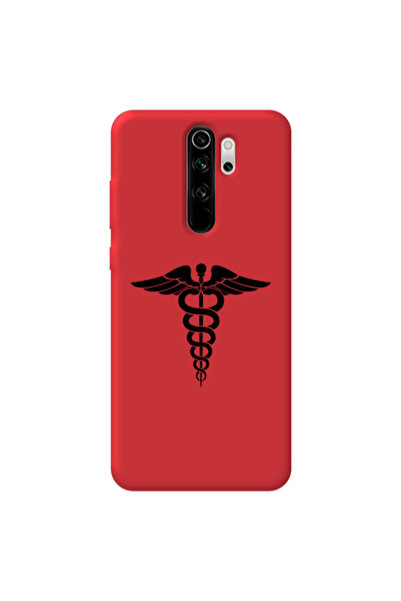 Other Xiaomi Redmi Note 8 Pro Medical Spa Red Colored Silicone TPU Θήκη