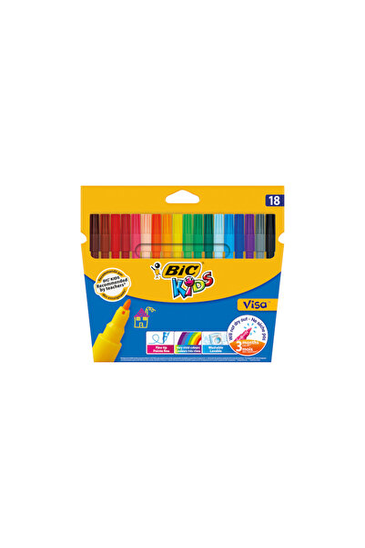 MC Micostore Carioci colorate Kids Visa 811985, 18 culori, lavabile, blister ...