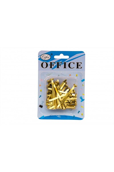 MC Micostore Нит за документи P50169, 50 мм, тип пин, златист, блистер 30 бр.