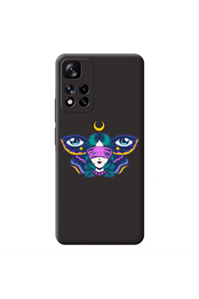 Other Xiaomi Redmi Note 11 Pro 5G Eye in my ear Black Colored Silicone TPU Θήκη