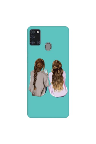 Other Samsung A21S Friends Turquoise Colored Silicone TPU Θήκη