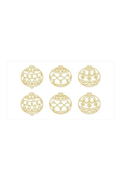 MC Micostore Sablon AMOS pictura geam Deco SDOPP-S19 6 bucati/set, globuri Cr...