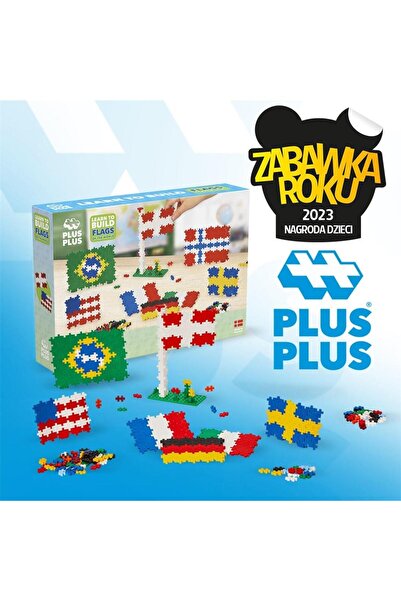 OEM Set constructie Plus-Plus, steaguri mondiale, multicolor, 0x23x33cm
