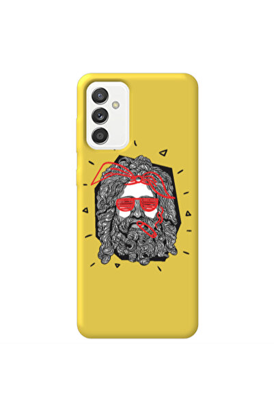 Other Samsung M13 Cool glasses Yellow Colored Silicone TPU Θήκη