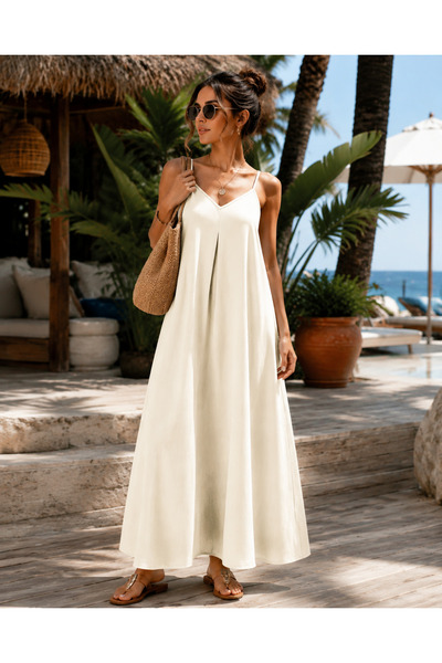 get crazy collection Women's Isabel Long Dress with Adjustable Straps