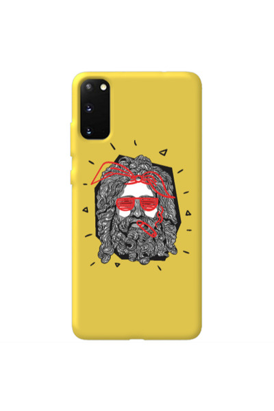 Other Samsung S20 Cool glasses Yellow Colored Silicone TPU Θήκη