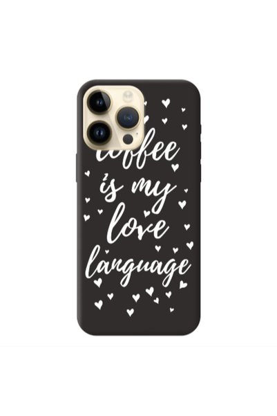 Other Apple iPhone 13 Pro Max Coffe is my love language Black Colored Silicon...