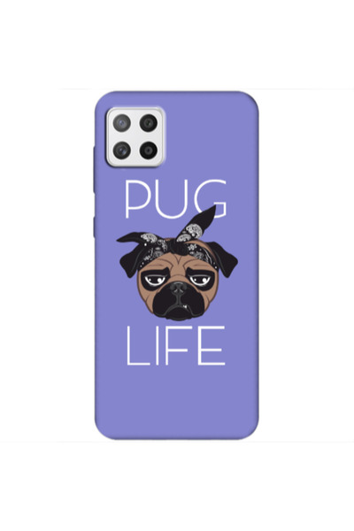 Other Samsung A22 5G Pug Life Purple Colored Silicone TPU Θήκη