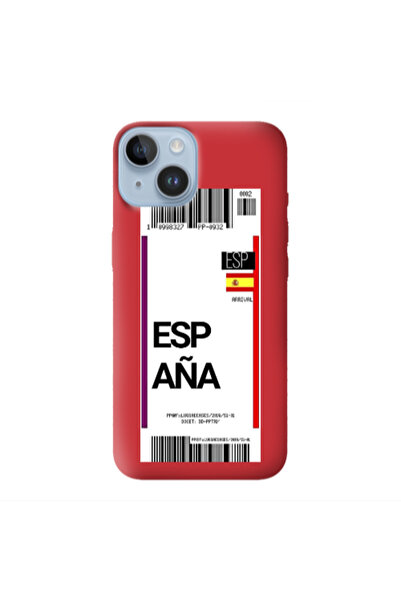Other Apple iPhone 14 Plus Espana Arrival Red Colored Silicone TPU Θήκη