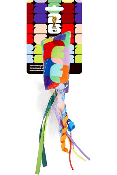 All For Paws FIFA WC26 Feline Kick & Play | Plush Cat Kicker Toy with Soccer-Themed Design | Catnip/Crinkle Enrichment Toy for Active Indoor Cats | Official World Cup 2026 Collection