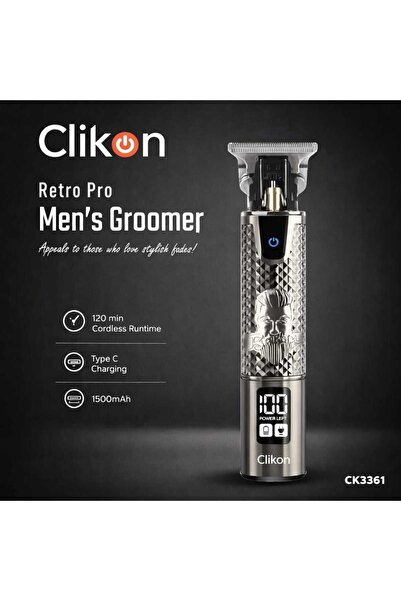 CLIKON Retro Pro Men’s Groomer Cordless Beard & Hair Trimmer