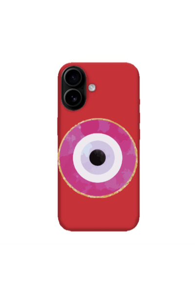 Other Apple Iphone 16 plus Evil eye bead 2 Red Colored Silicone TPU Θήκη