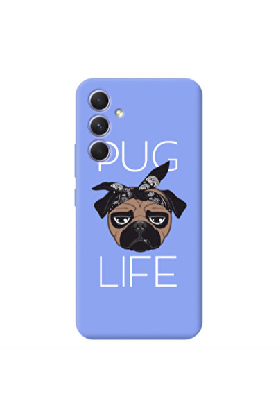 Other Samsung A54 Pug Life Light Purple Colored Silicone TPU Θήκη