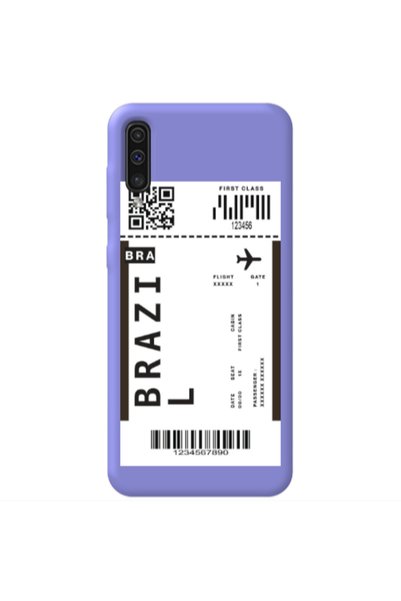 Other Samsung A70 Brazil BRA Purple Colored Silicone TPU Θήκη