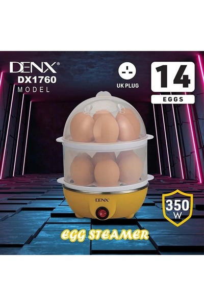 Primo Plus Electric Egg Boiler & Steamer,- Rapid Cooking with Auto-Shutoff Safety Feature, 350W
