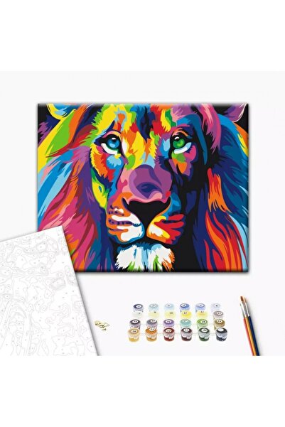 MC Micostore Ζωγραφική με αριθμούς Σετ Άνω-Κάτω 40x50εκ., Brushme - Πολύχρωμο...