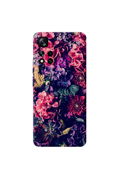 Other Xiaomi Redmi Note 11 Pro 5G Purple and pink flowers Transparent Silicon...