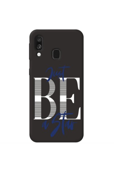 Other Samsung A40 Just Be a Star Black Colored Silicone TPU Θήκη