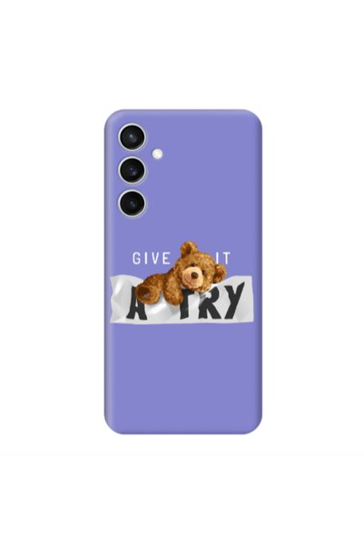 Other Samsung S24 FE Give me Purple Colored Silicone TPU Θήκη