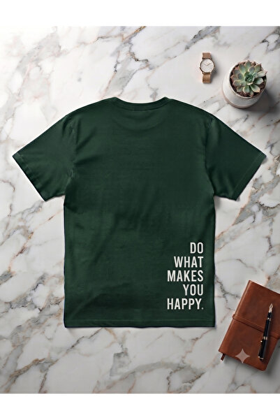 KOZİA OUTDOORS Men'S/Women's Unisex Do What Makes You Happy Printed Crew Neck...