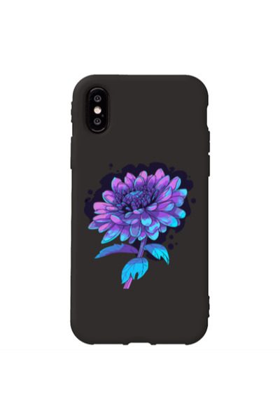 Other Apple iPhone Xs Max Witch flower Black Colored Silicone TPU Θήκη