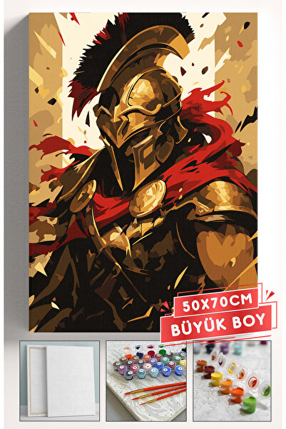 Akihabara Sayılarla Boyama Hobi Seti Çerçeveli Numaralı Tuval Fırça Boya Dahi...
