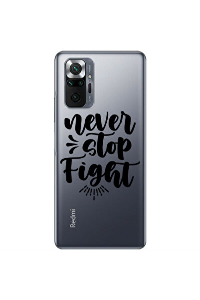 Other Xiaomi Redmi Note 10 Pro Max Never stop fight Transparent Silicone TPU ...
