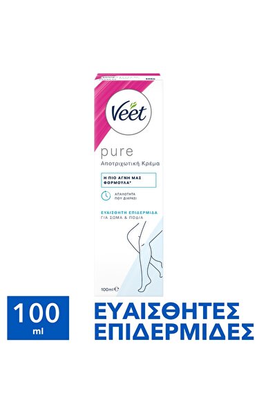 Veet | Pure Κρέμα Αποτρίχωσης Σώματος για Σώμα &amp; Πόδια για Ευαίσθητες Επι...