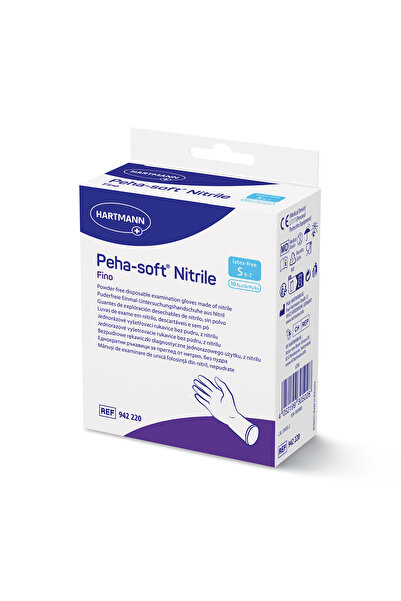 Hartmann | Peha-Soft Nitrile Fino Γάντια Νιτριλίου Χωρίς Πούδρα Small | 10τμχ