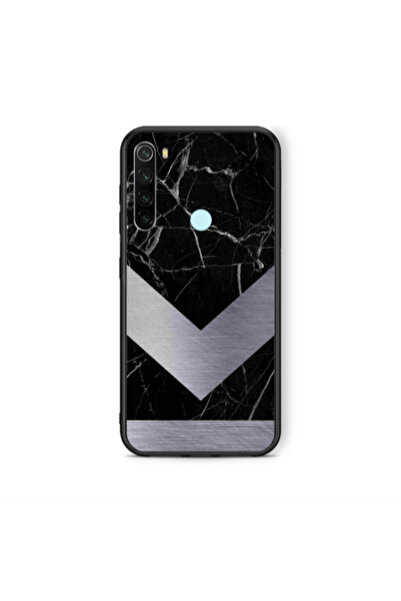Other Xiaomi Redmi Note 8 Marble Arrow Down Black Glossy Θήκη