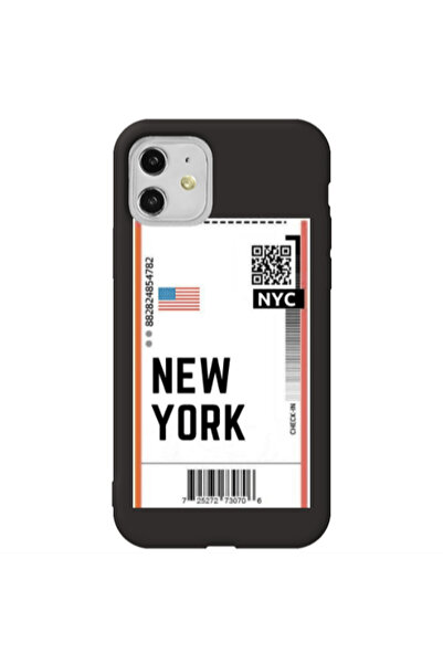 Other Apple iPhone 11 New York NYC Black Colored Silicone TPU Θήκη