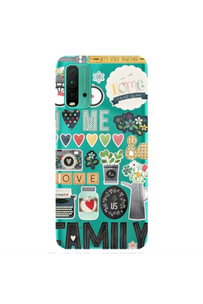 Other Xiaomi Redmi 9T Family love home Transparent Silicone TPU Θήκη