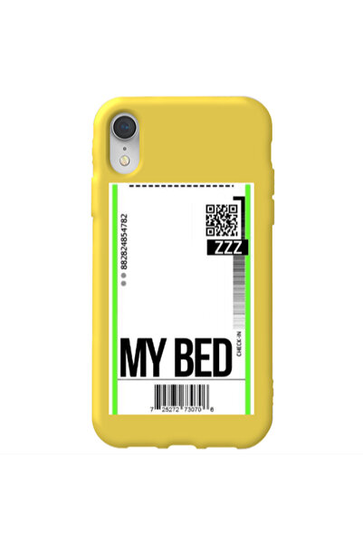 Other Apple iPhone Xr My Bed ZZZ Yellow Colored Silicone TPU Θήκη
