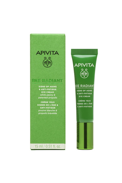 Apivita Bee Radiant Κρέμα Ματιών για Σημάδια Γήρανσης & Κουρασμένη Όψη 15ml