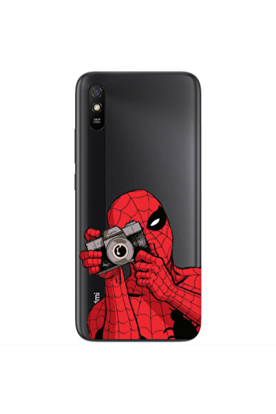 Other Xiaomi Redmi 9A Spiderman take picture Transparent Silicone TPU Θήκη